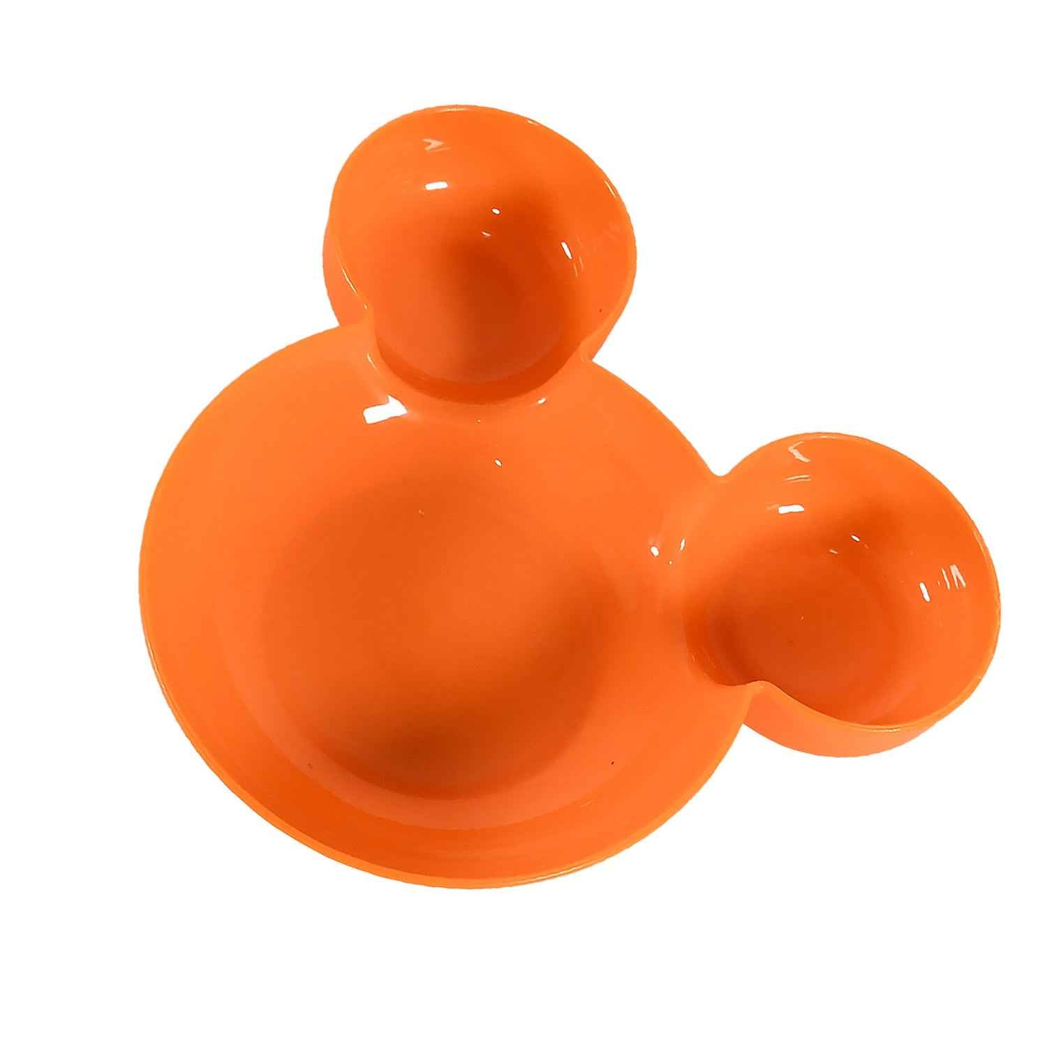5624 Mickey Mouse Shape Plates For Kids Bpa Free Unbreakable Childrens Food Plate Kids Bowl Fruit Plate Baby Cartoon Bowl Plate Tableware (1 Pc)
