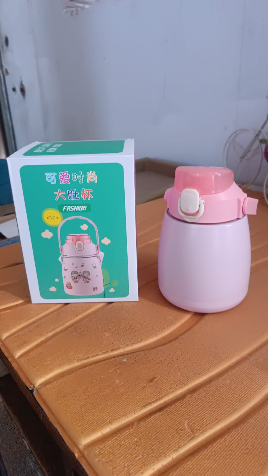 Stainless Steel Vacuum Insulated Water Bottle with Handle & Sticker (700 ML) Variety Bazaar