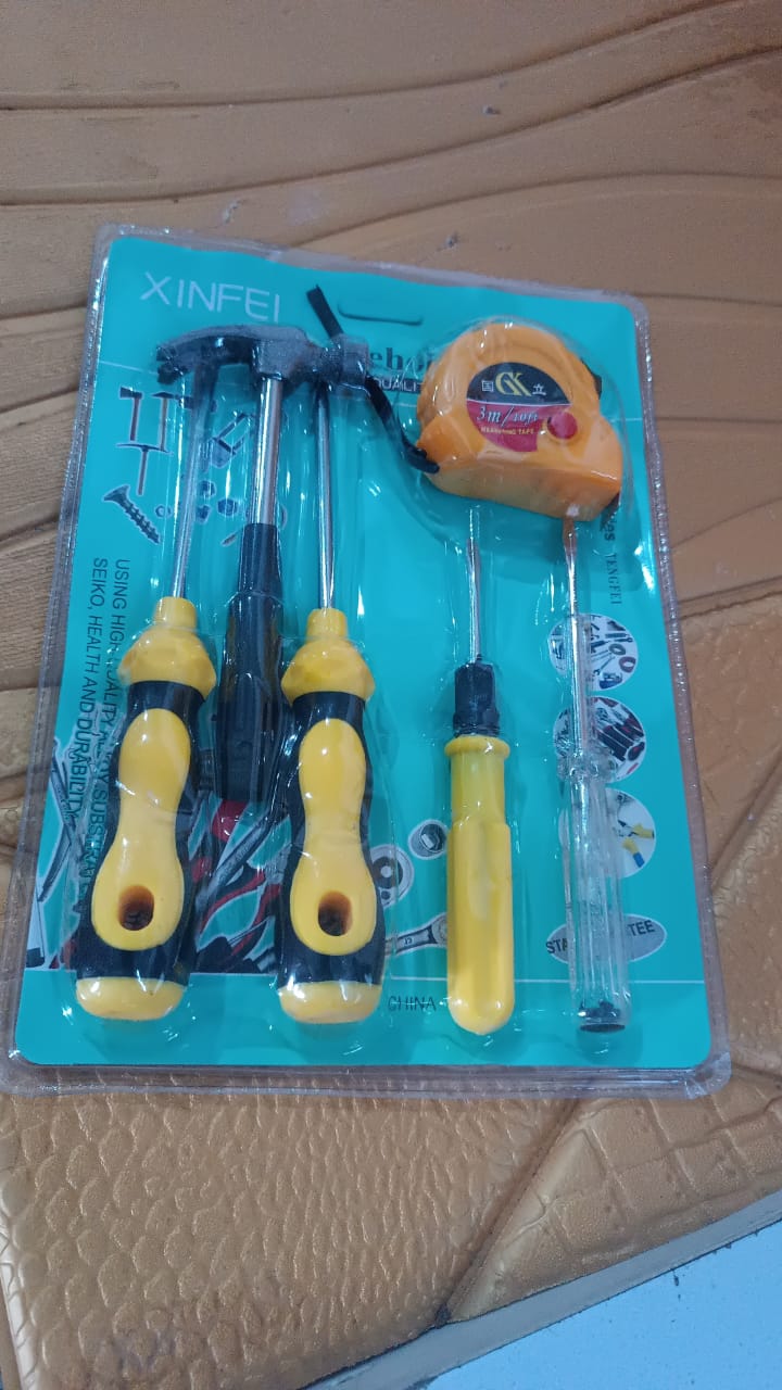 6 in 1 Hand Tool Kit Repair Home Screwdrivers Tool Kit with Tools Including Daily Variety Bazaar
