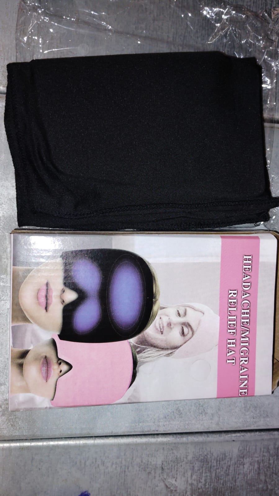 Headache Relief Hat Migraine Cap (1 pc / Black color) Variety Bazaar