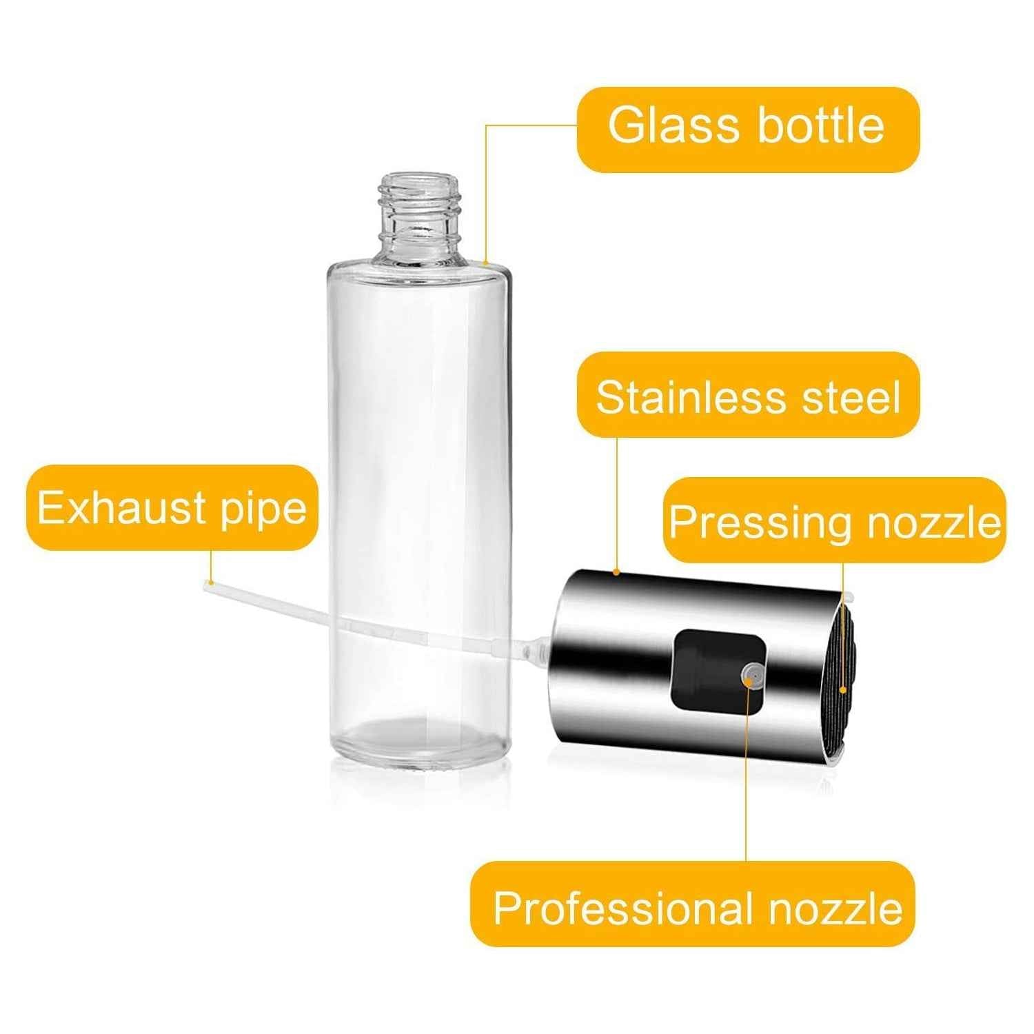 7126 Oil Sprayer Dispenser Oil Versatile Glass Spray Bottle For Cooking Multi Use Bottle