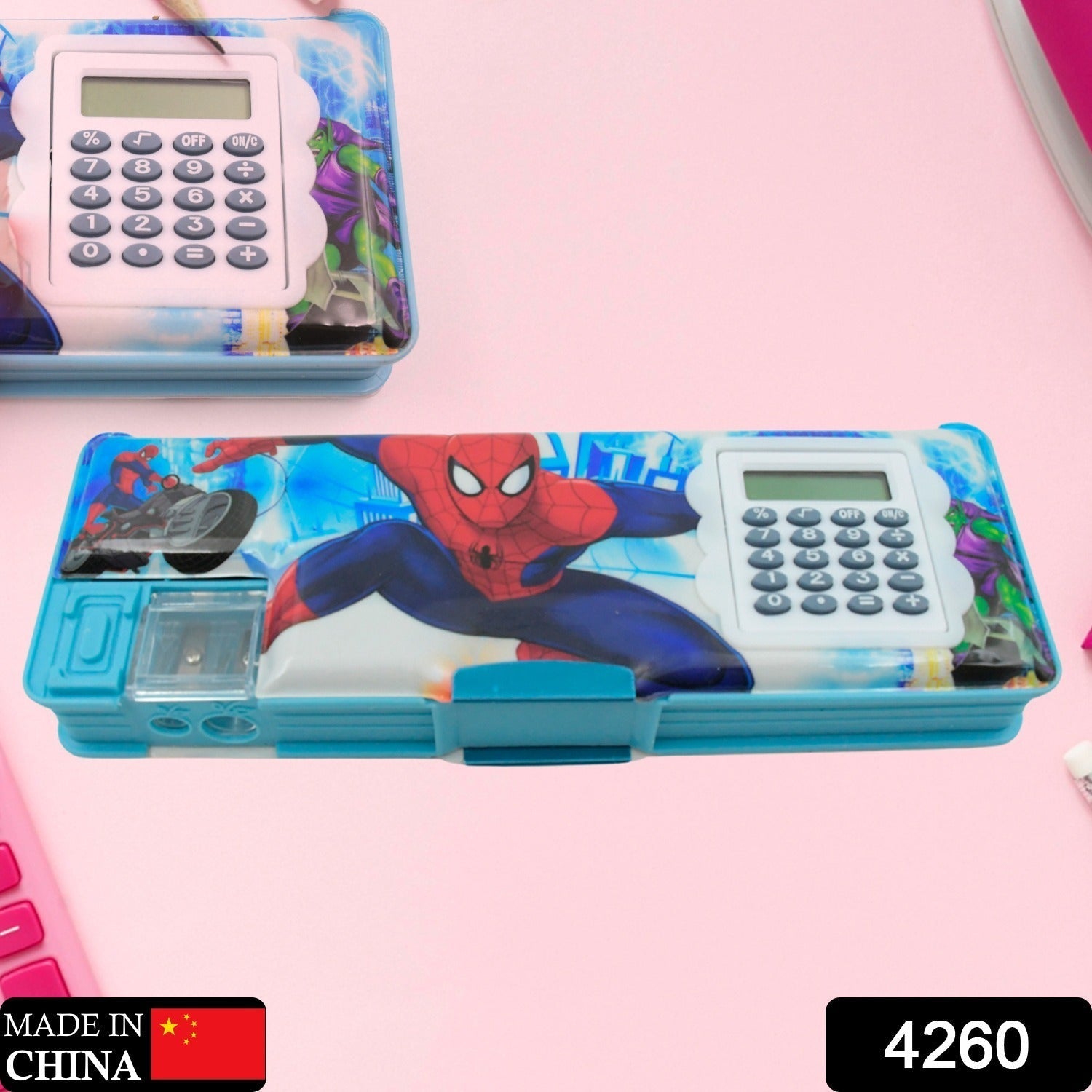 Cartoon Multi-functional Geometry Box with Calculator & Double Sharpener Variety Bazaar