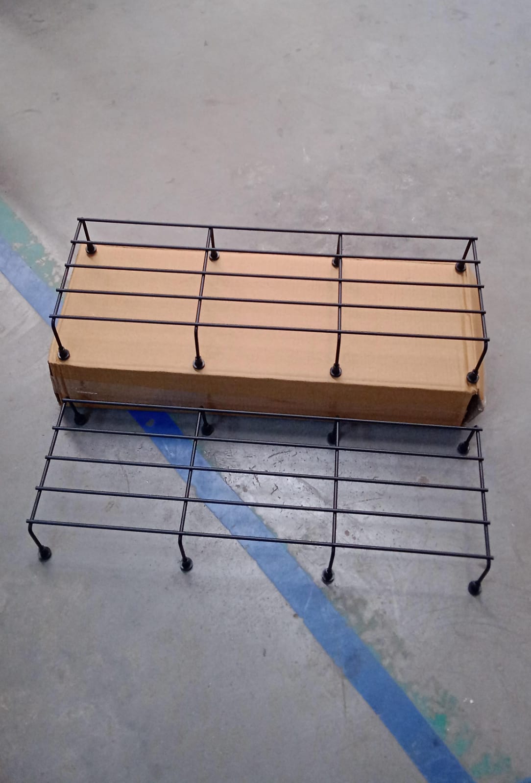 Metal Rectangle Flower plant stand for balcony (60×20 Cm / 2 Pc Set) Variety Bazaar