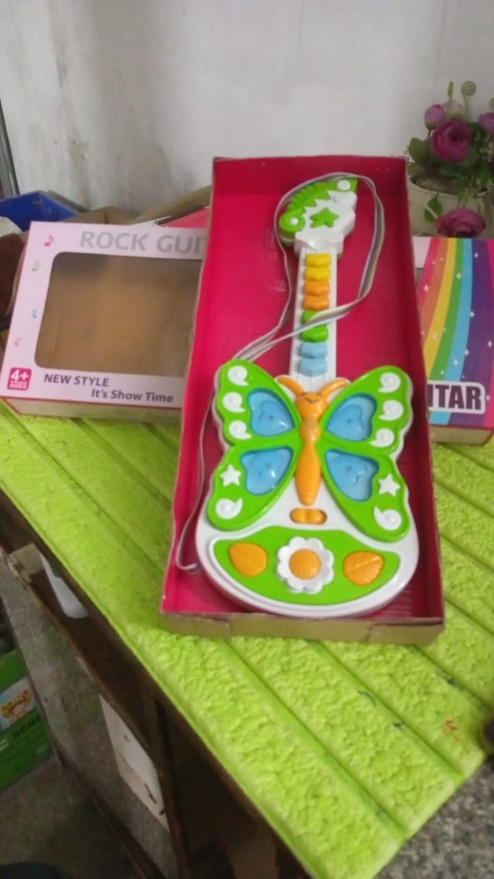 Butterfly Guitar Toy with Light and Music Toy (1 Pc / Battery not included) Variety Bazaar
