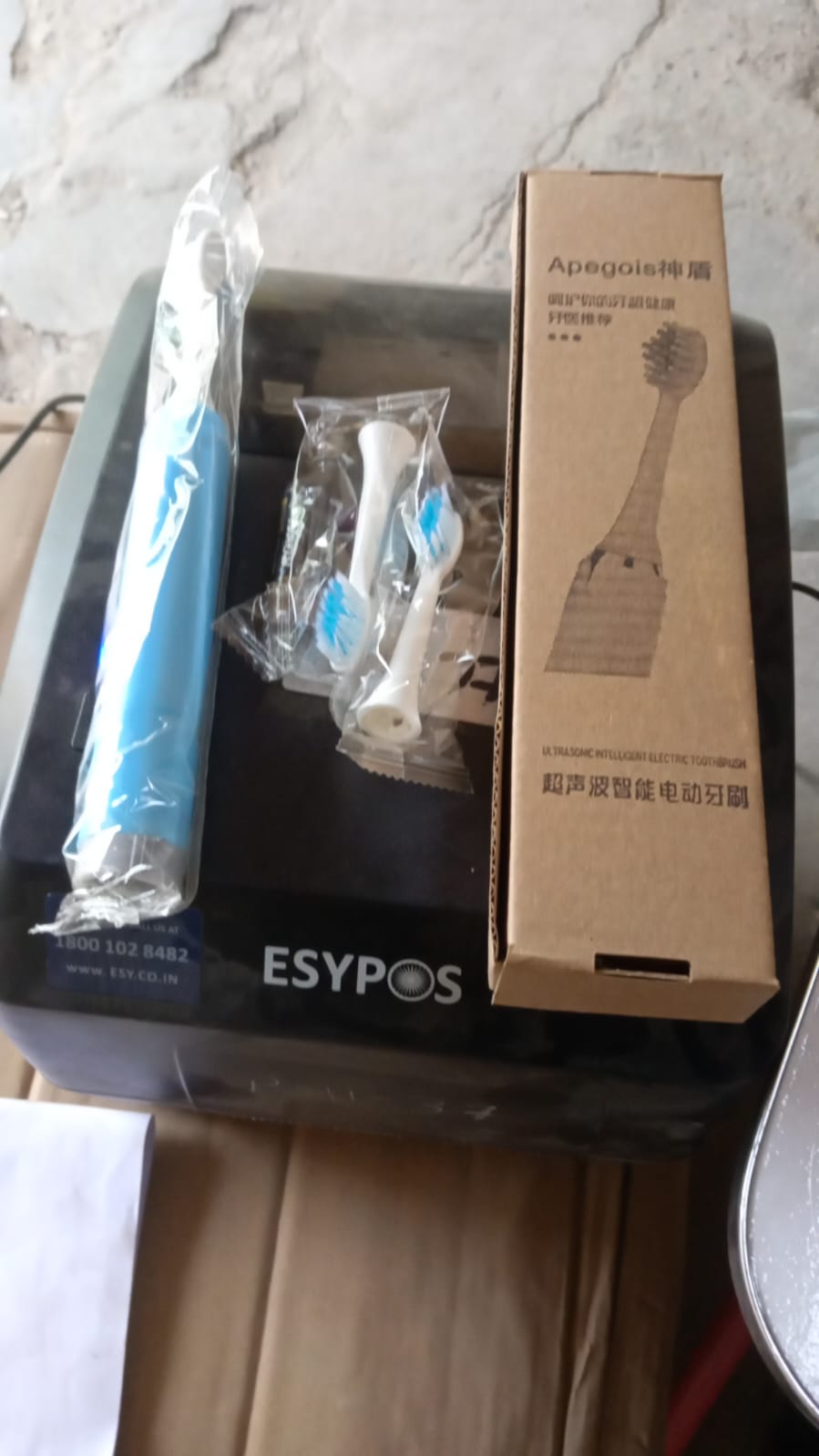 Adult Waterproof Electric Toothbrush 1 Head Battery Operated Toothbrush (1 Pc / Battery Not Included / Mix Color) Variety Bazaar