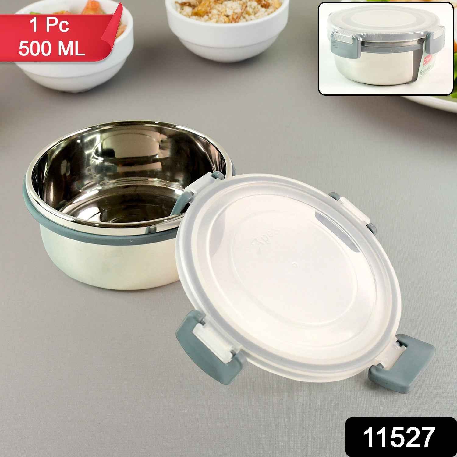 Apex Round Airtight Food Storage Container Approx 500 ml (1 Pc)