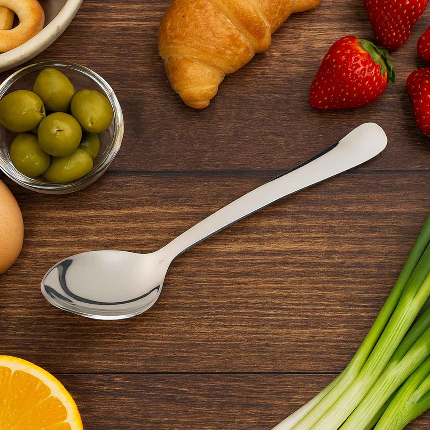 Stainless Steel Dining Spoon Baby Spoon - (1 Pc)