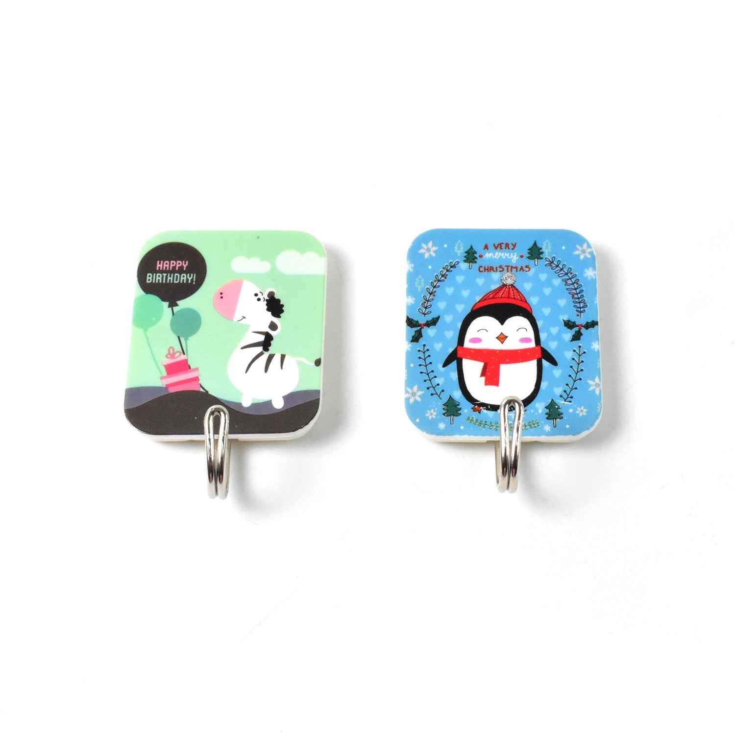 Multipurpose Strong Cartoon Hook Self-adhesive Hooks (2 Pc Set)