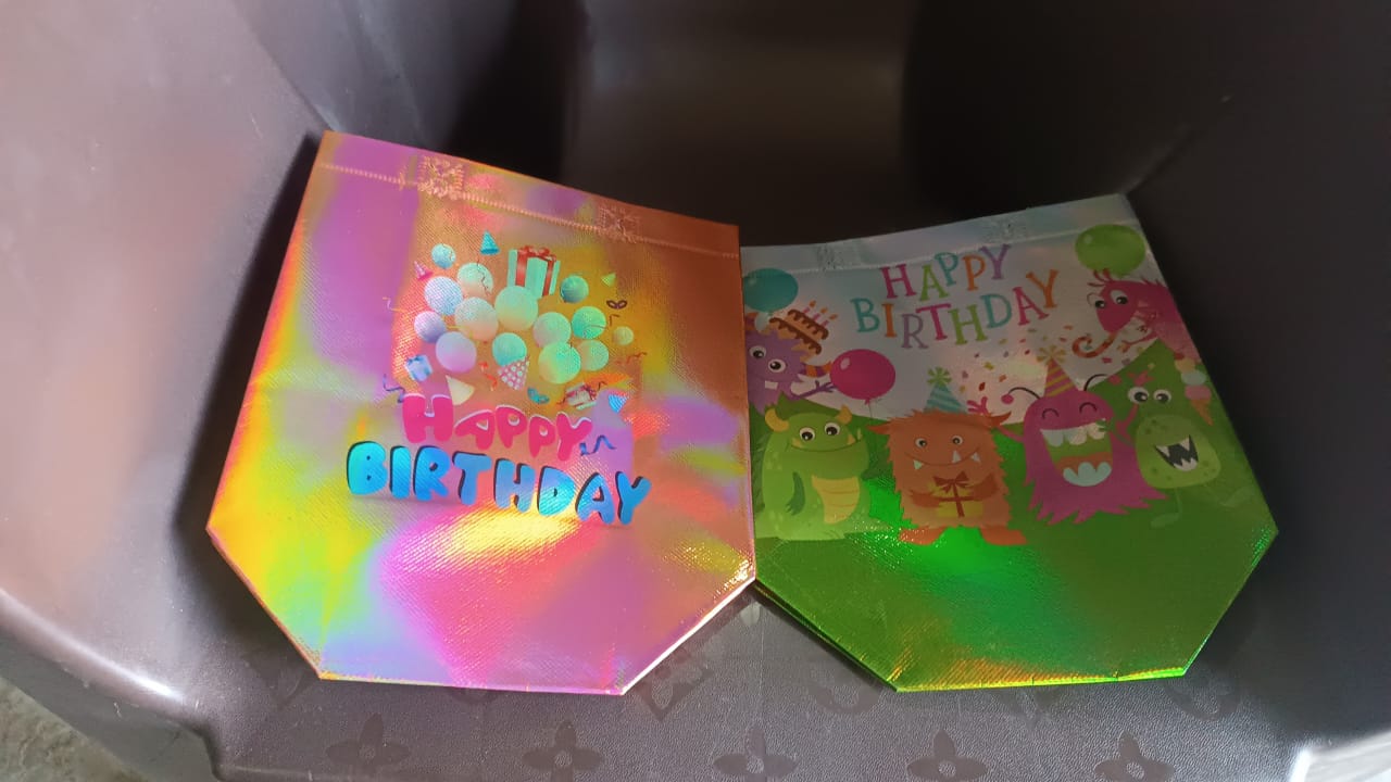 Birthday Gift Bag, Reusable Party Gift Bags (1 Pc / Mix Design) Variety Bazaar