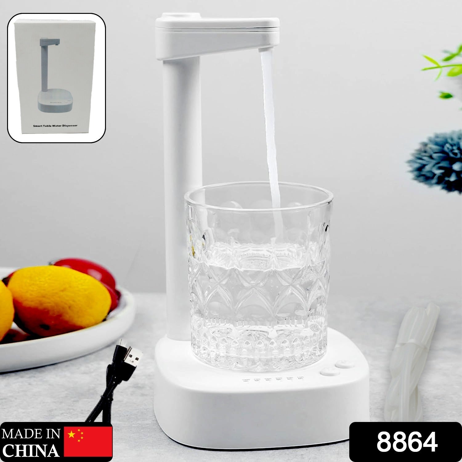 USB Charging Desktop Water Dispenser – Smart One Button Operation, Portable Water Pump for Home & Office Variety Bazaar
