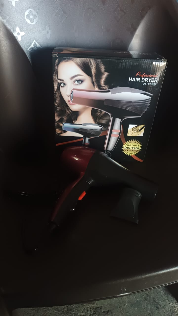 Professional High Power Multi Purpose Hair Dryer Salon (220V,50-60Hz / 1 Pc) Variety Bazaar