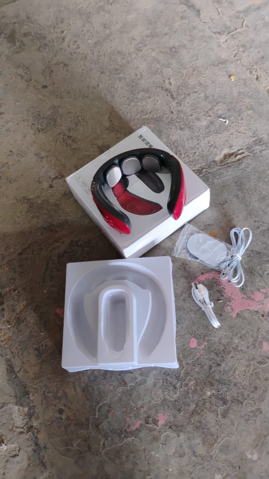 3 Heads Smart Electric Neck and Back Pulse Massager (1 Pc) travel sahayak