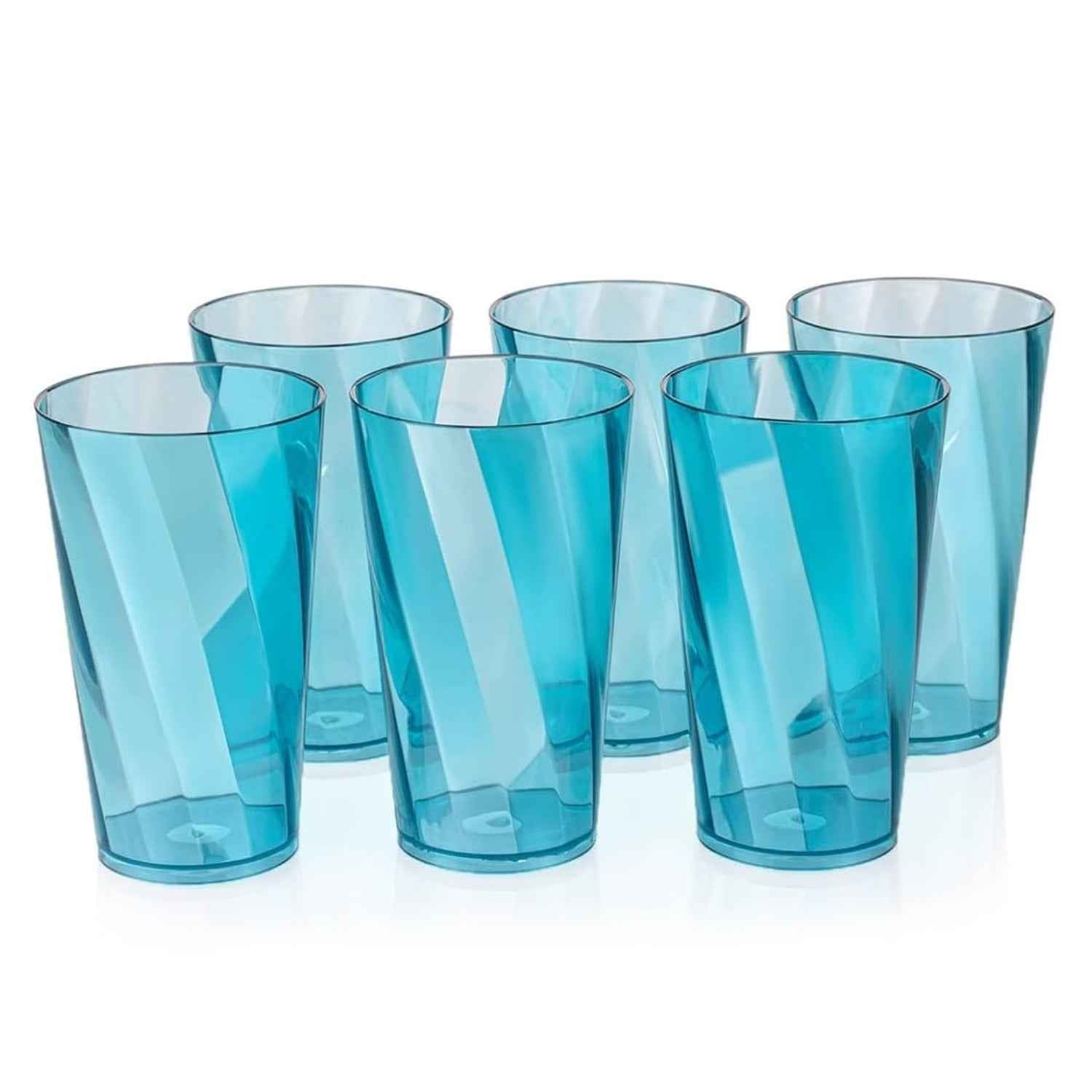 2353 Premium Juice And Water Glasses Set Of 6 Transparent 300ml Drinking Water Glasses Stylish Crystal Square Highball Glasses For Water Juice Cocktails Glass Set Of 6 For Water