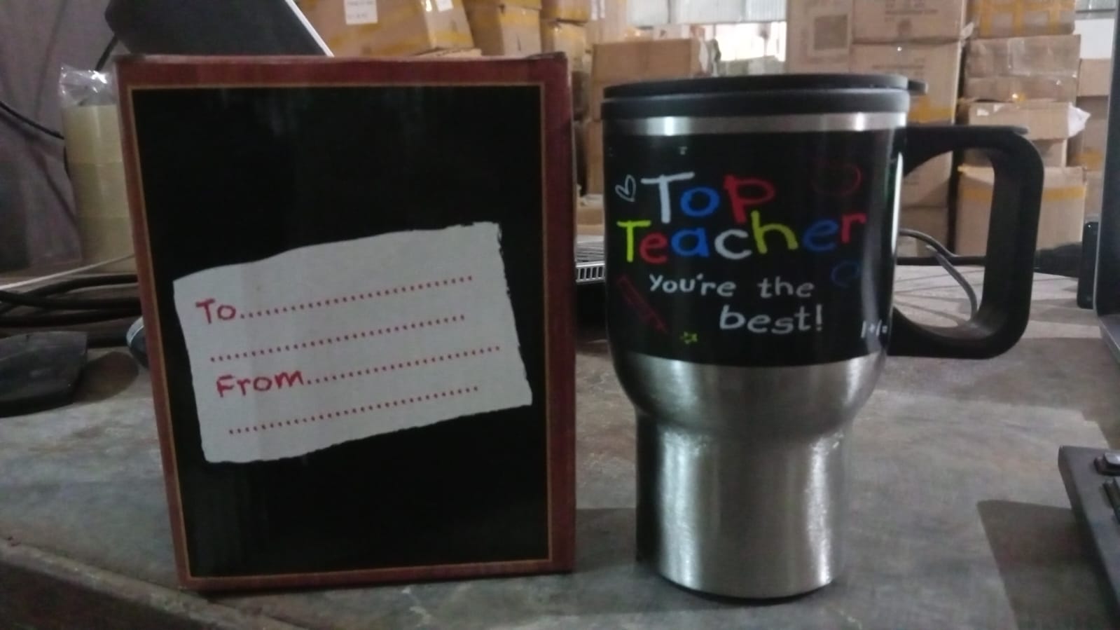 Stainless Steel Insulated Travel Mug - Double-Walled Vacuum Cup with Lid & Handle Variety Bazaar