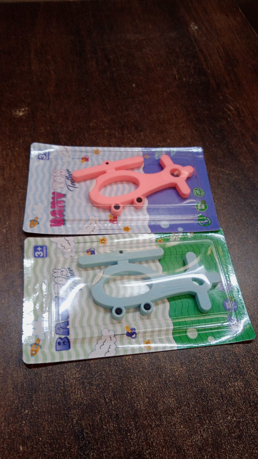 Silicone Helicopter Shape Teether for Baby (1 Pc / Mix Color) Variety Bazaar