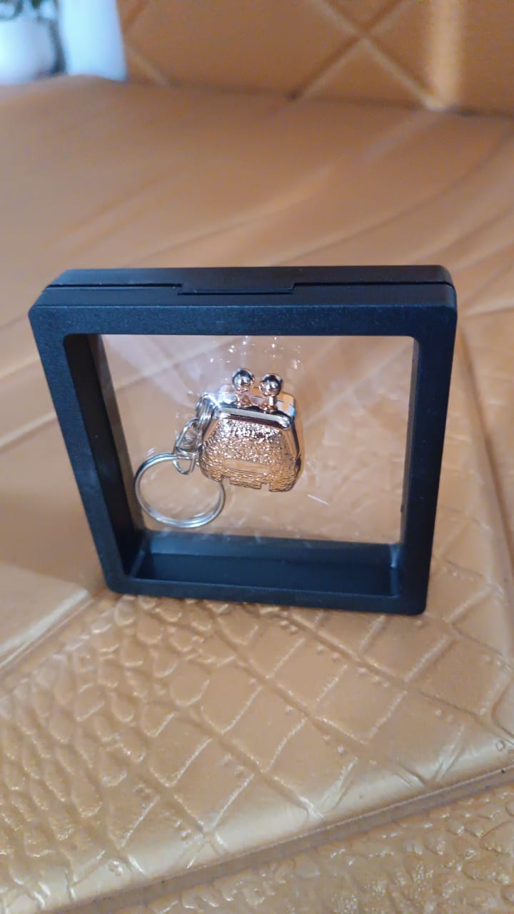 Nail Clipper Keychain With 3D Floating Frame Display Case (1 Set) Variety Bazaar