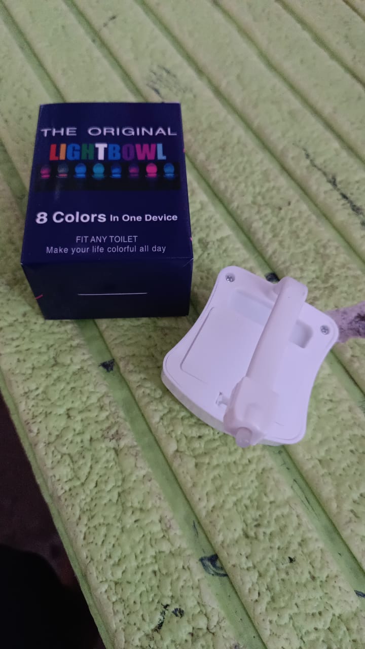 Toilet Light, LED Toilet Bowl Light Toilet Cover Lamp (1 Pc / Battery Not Included) Variety Bazaar