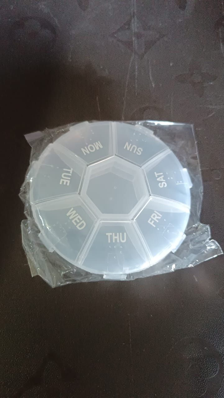 7-Sided Portable Pill Box Medicine Planner Small case Variety Bazaar