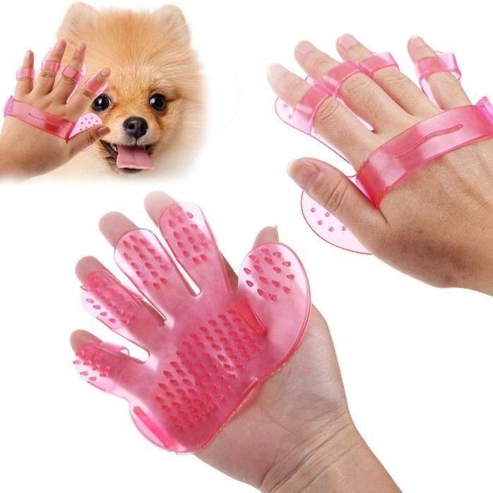 Rubber Pet Cleaning Massaging Grooming Glove Brush Variety Bazaar