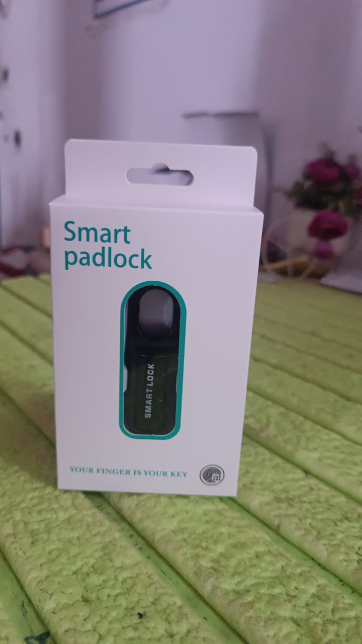 Small USB Rechargeable Smart Fingerprint Padlock for Locker Variety Bazaar