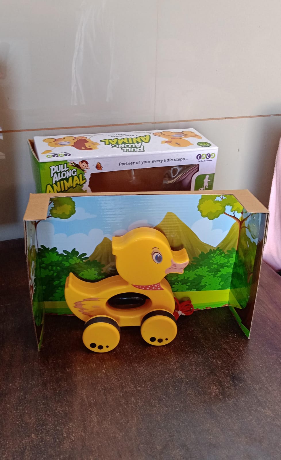 Pull Along Toy with Attractive Design, Developmental Toy for 1-Year-Old Girl Boy (Duck) Variety Bazaar