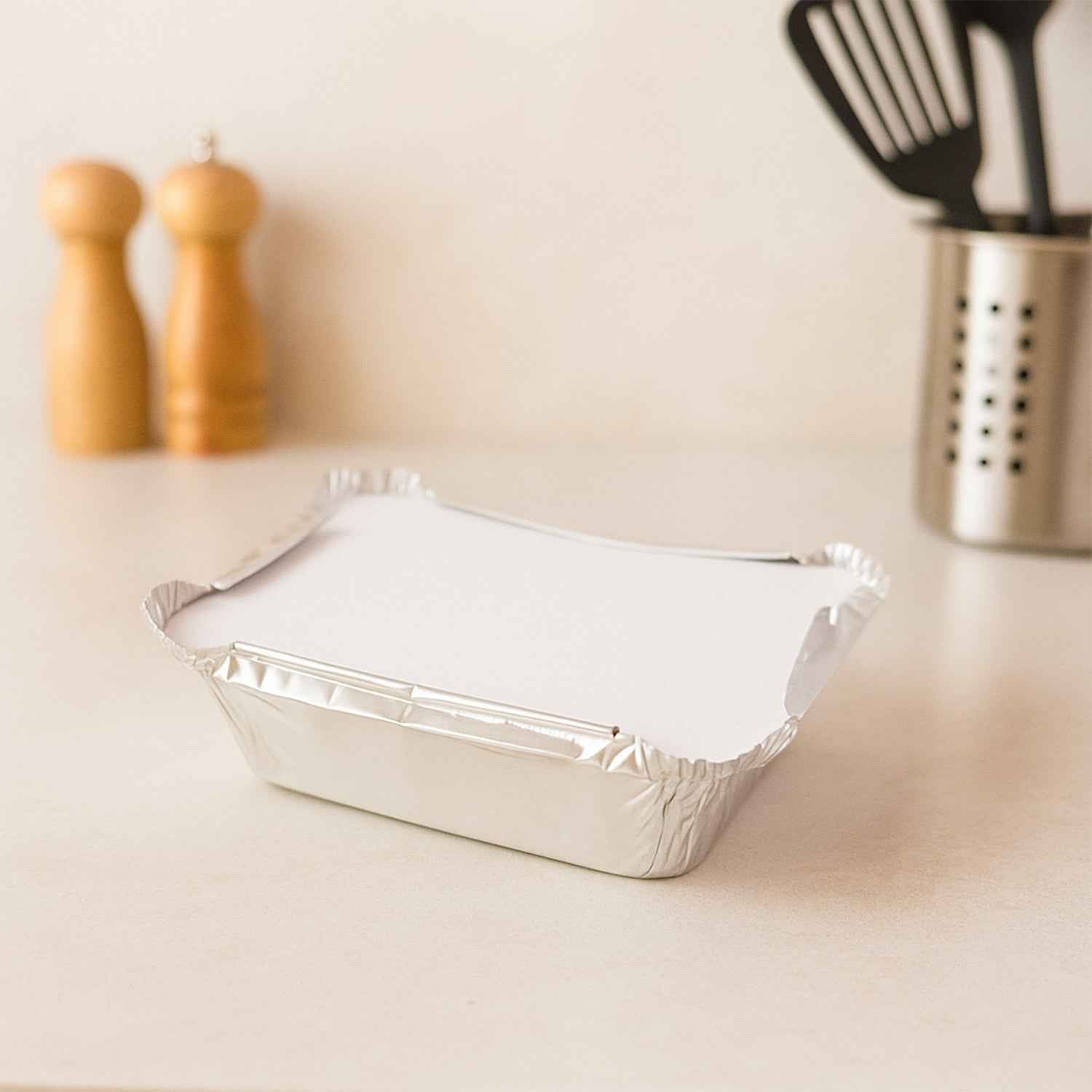 Disposable Aluminium Food Containers With Lids 250 Ml Capacity (Pack Of 25)