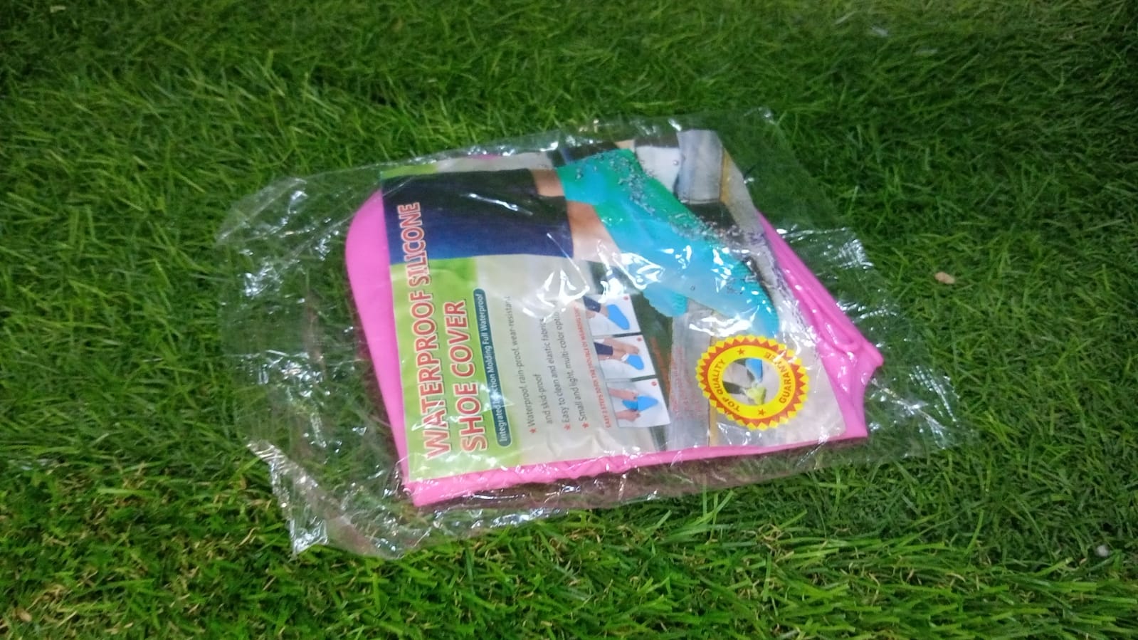 4867 Non-Slip Silicone Rain Reusable Anti skid Waterproof Fordable Boot Shoe Cover (Mix Color) Travel Sahayak