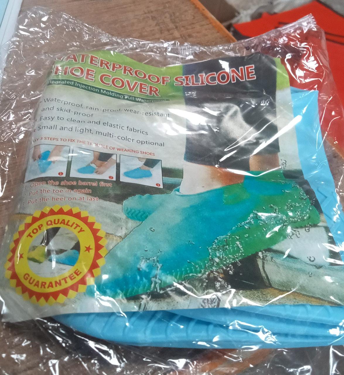 4867 Non-Slip Silicone Rain Reusable Anti skid Waterproof Fordable Boot Shoe Cover (Mix Color) Travel Sahayak