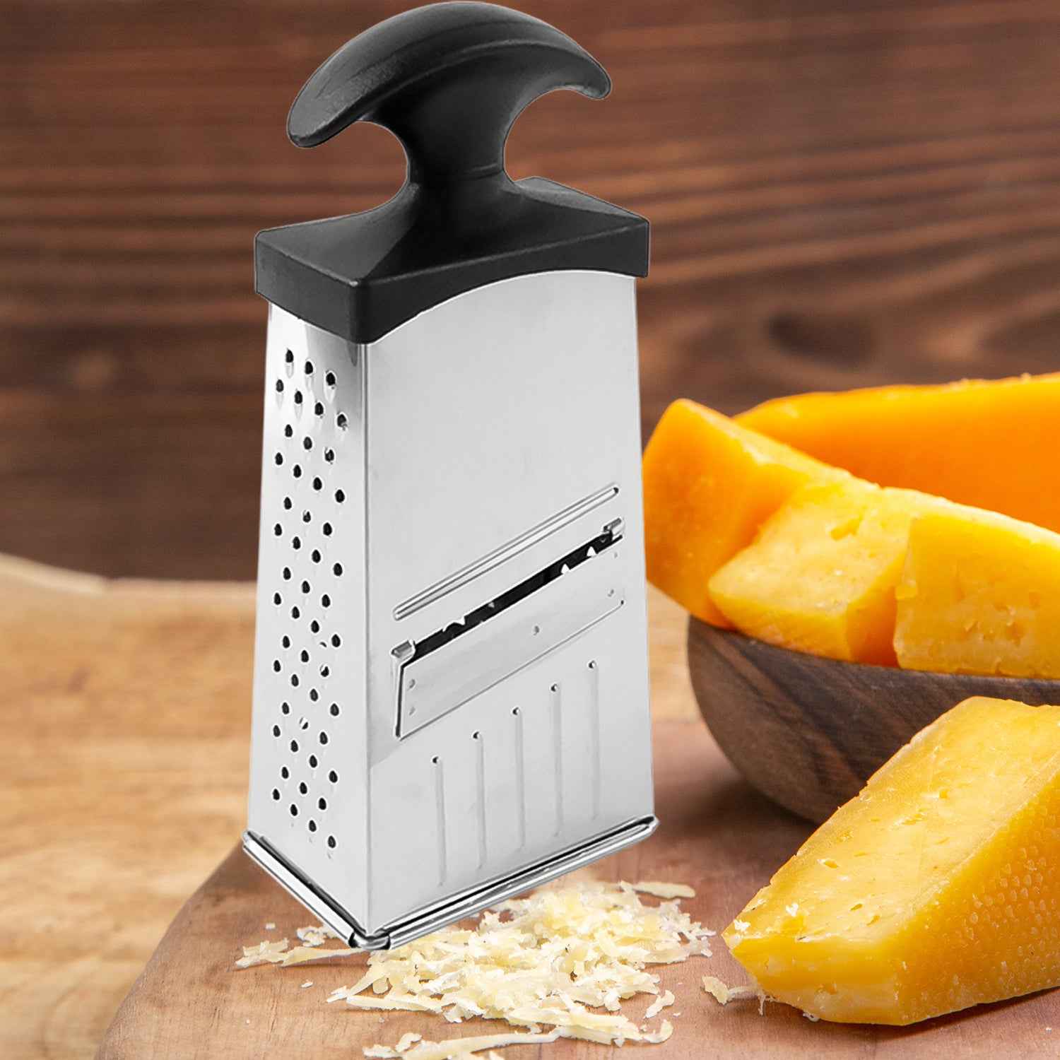 Apex Classic 4-in-1 Stainless Steel Grater Slicer With Handle