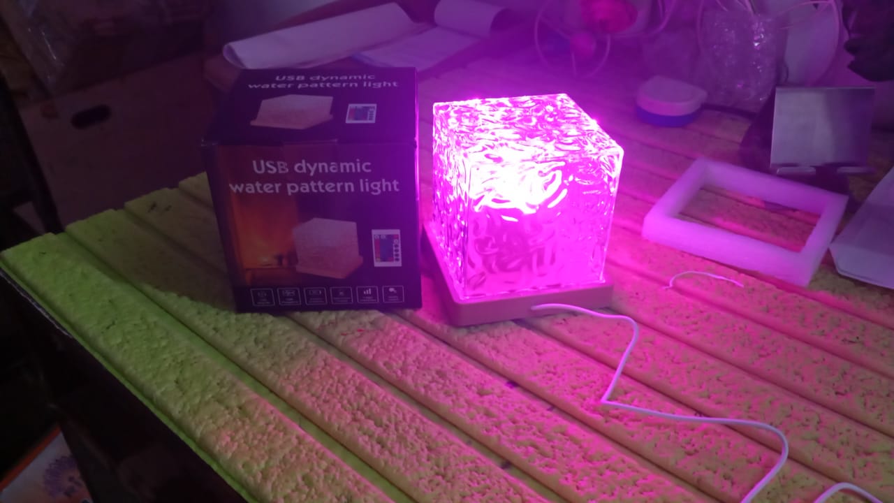 Ocean Wave Projector Lamp, 3D Water Wave LED Night Light, Water Ripple Night Lamp With Remote Variety Bazaar