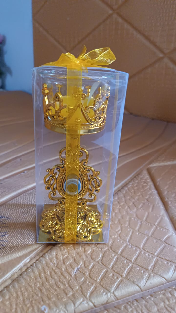 Flower Diwali Candle Holder with Plastic Stand (1 Set) Variety Bazaar