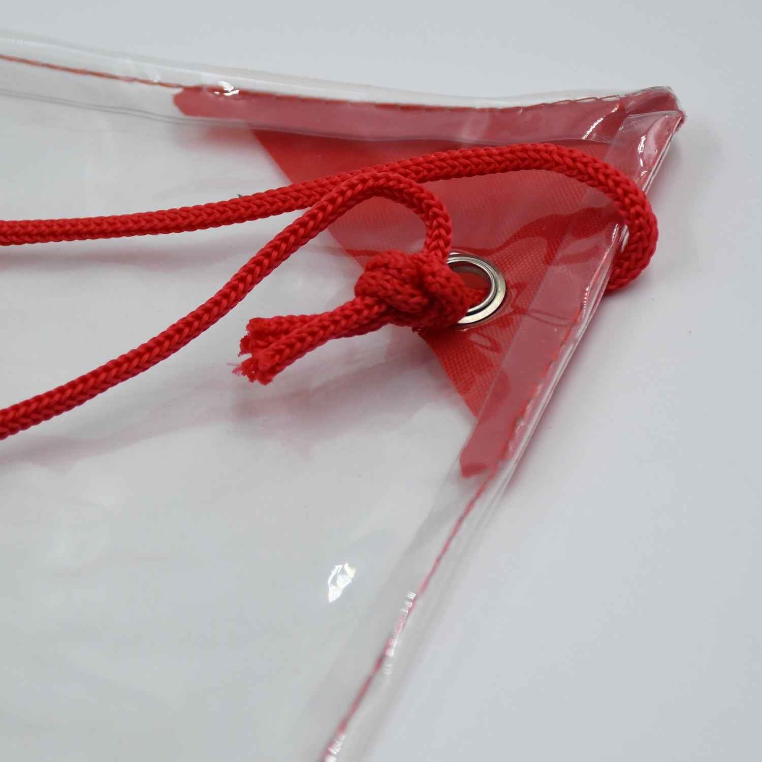 8005 Plastic Waterproof Pouch Transparent Stadium Bags Clear String Bag For Gym Concert Travel Beach Swimming Sport