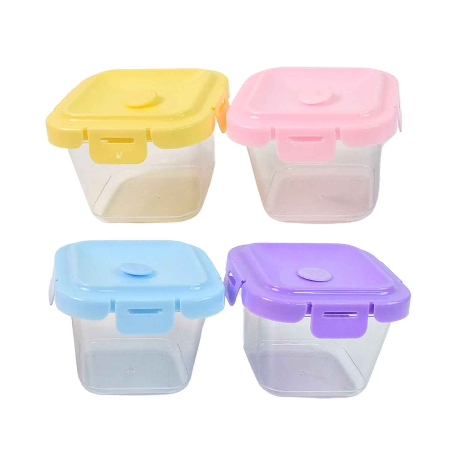 Plastic Food Storage Containers With Lid (4 Pcs Set 500 Ml)