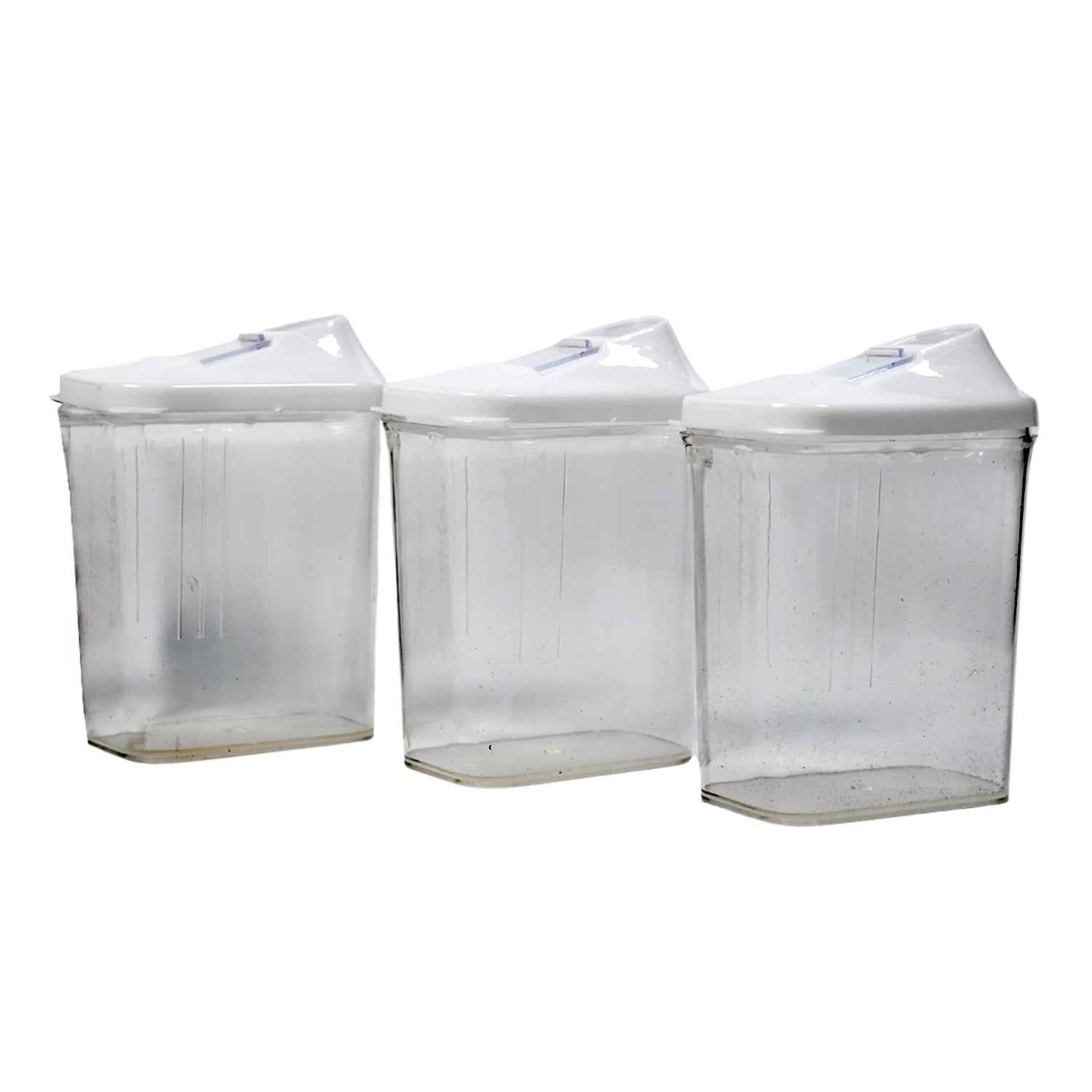 2782 Kitchen Storage Jars Container Set 3pc Transparent Jar Set For Home Kitchen Use