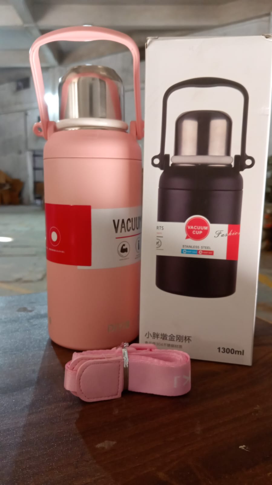 Stainless Steel tumblers 316 Stainless Steel, Vacuum Insulated Cup / Bottle, Portable Travel Kettle / Water Bottle with Handle, Outdoor Large Capacity Sports Kettle Cups / Bottle (1300 ML) Variety Bazaar