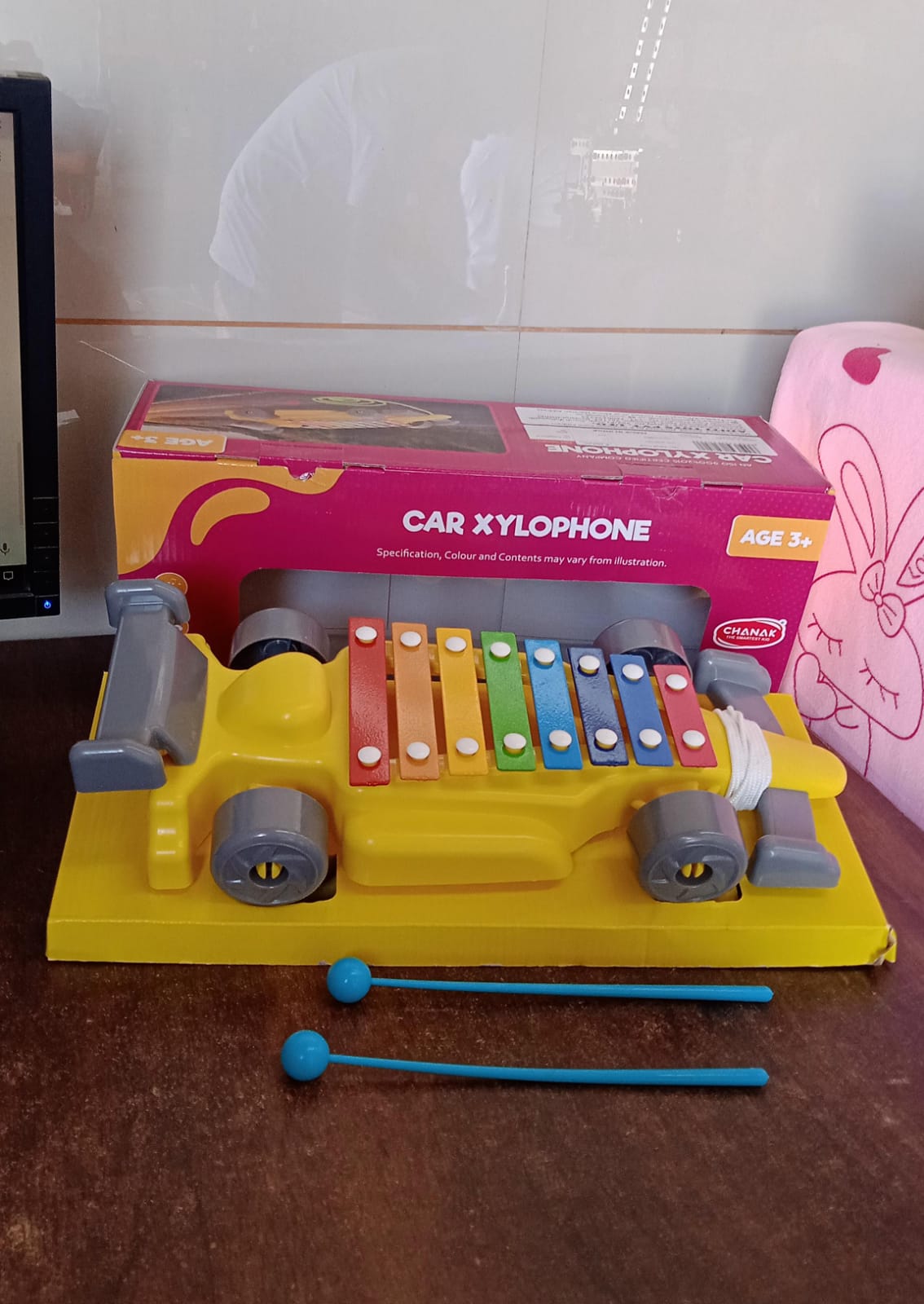 Musical Car Piano Xylophone Toy, Plastic Car Xylophone (1 Set) Variety Bazaar