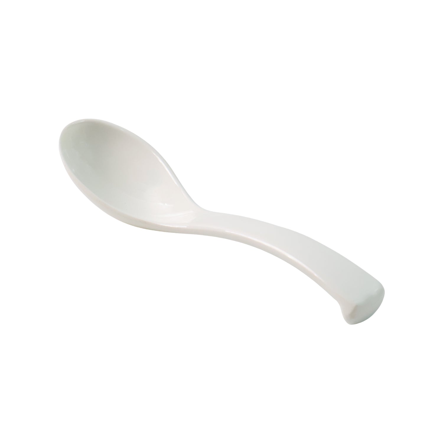 Plastic Soup Spoon Deep Bowl (1 Pc White)