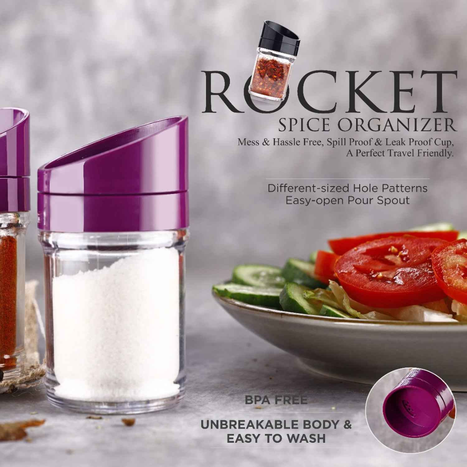 Apex Slant-lid Kitchen Storage Jar Set (2 Pc)