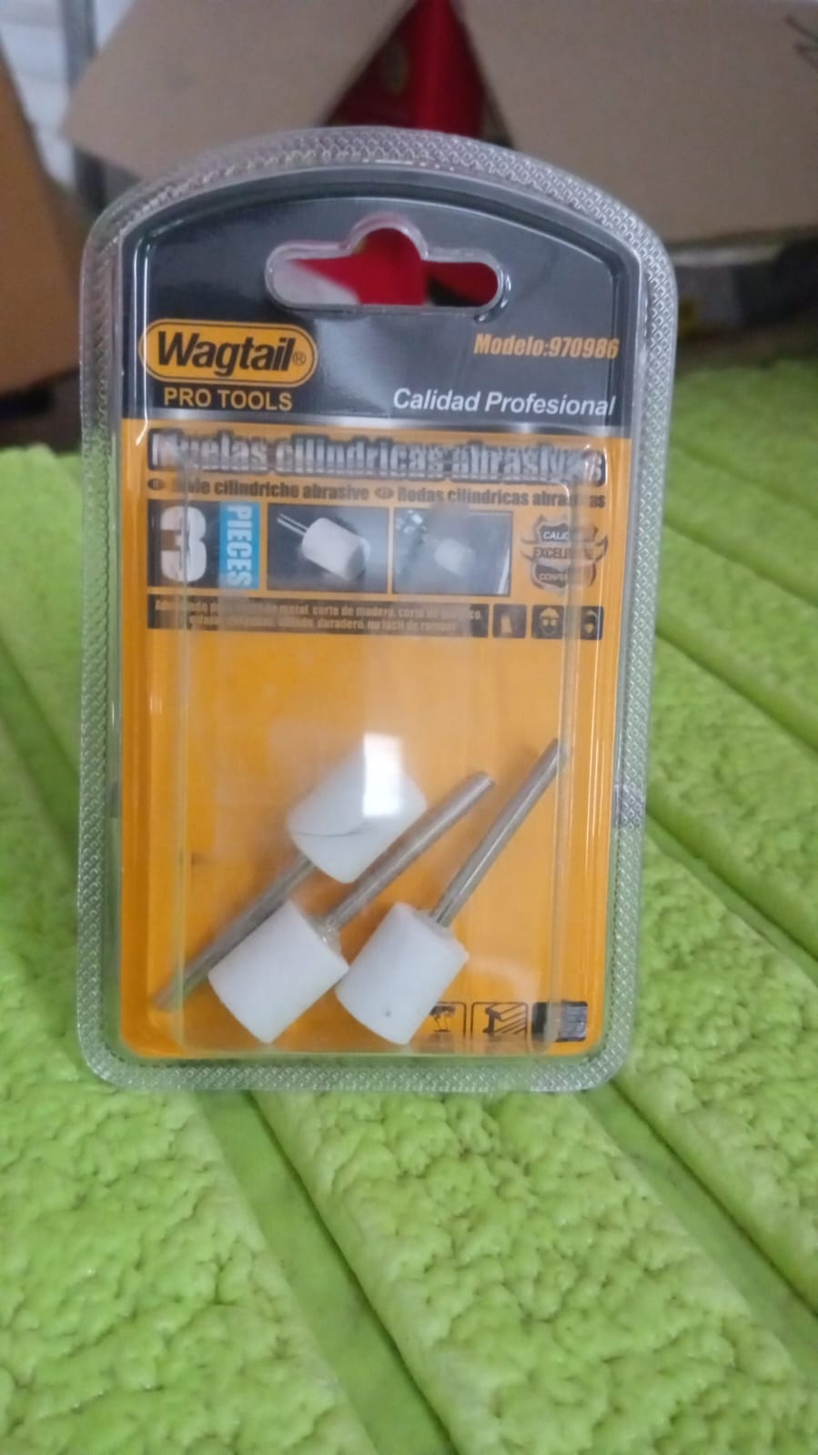 Wool Felt Polishing Buffing Wheels, Wool Felt Mounted Polishing Bits (3 Pcs Set) Variety Bazaar