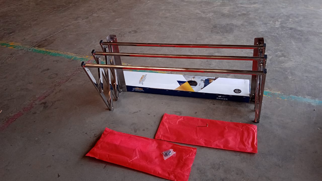 Stainless Steel Wall-Mounted Folding Clothes Drying Rack Variety Bazaar