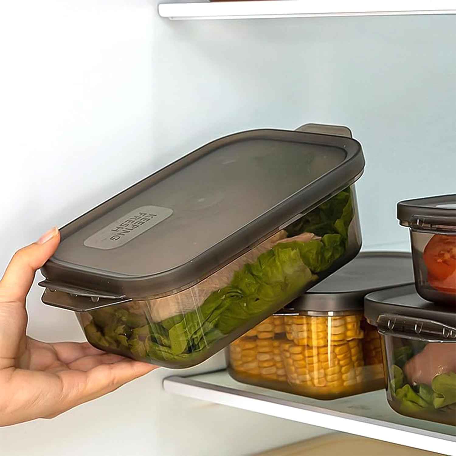 Rectangular Food Storage Containers - (3 Pc Set)