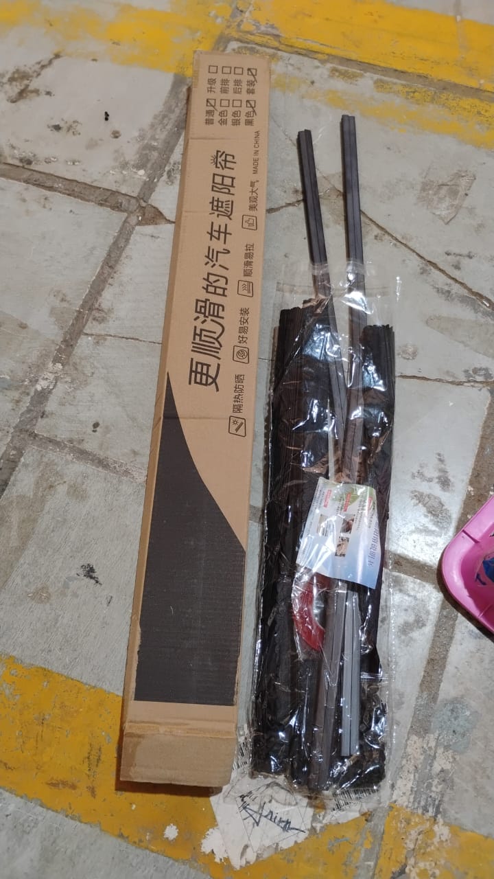 Car Window Curtain Sunshade | 4 Pcs Set with Hooks & Tapes Variety Bazaar