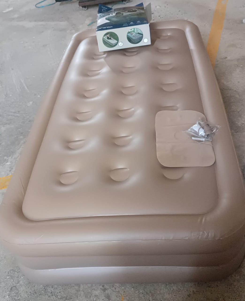 Portable Inflatable Bed Folding Lazy Bed (190x100x40 Cm / 1 Pc) Variety Bazaar