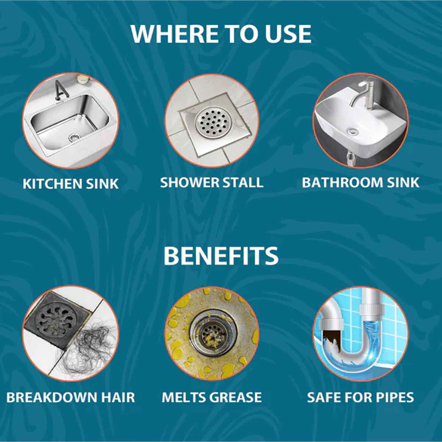 Pollic Kadam Powerful Drain Cleaner Sachet (50 Gm)