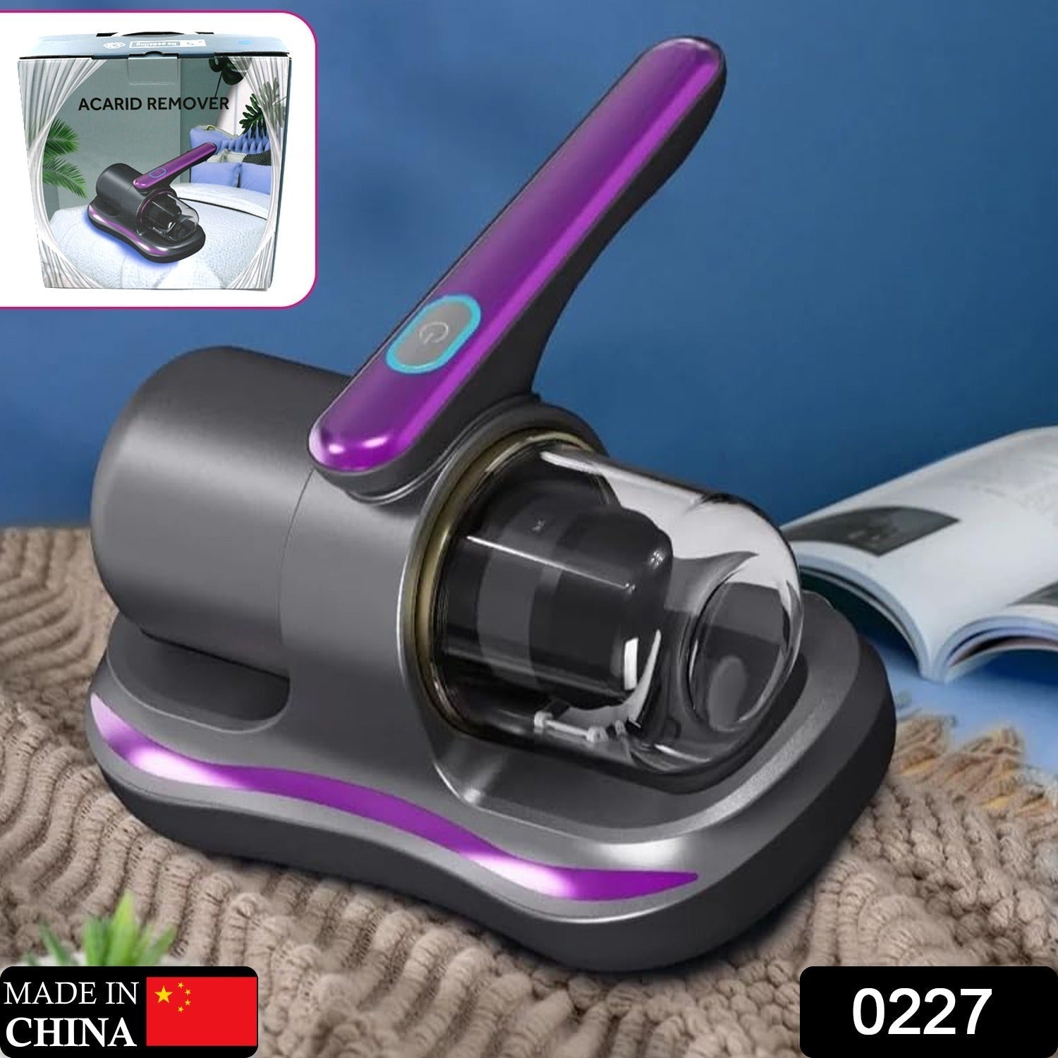 Powerful Suction Portable Handheld Vacuum Cleaner - Low Noise Vacuum Cleaner for Bed - Cordless Vacuum Cleaner for Car Seat Crevices Pillows, Mattresses, Sofas Wireless Anti Dust and Mite Cleaner Variety Bazaar