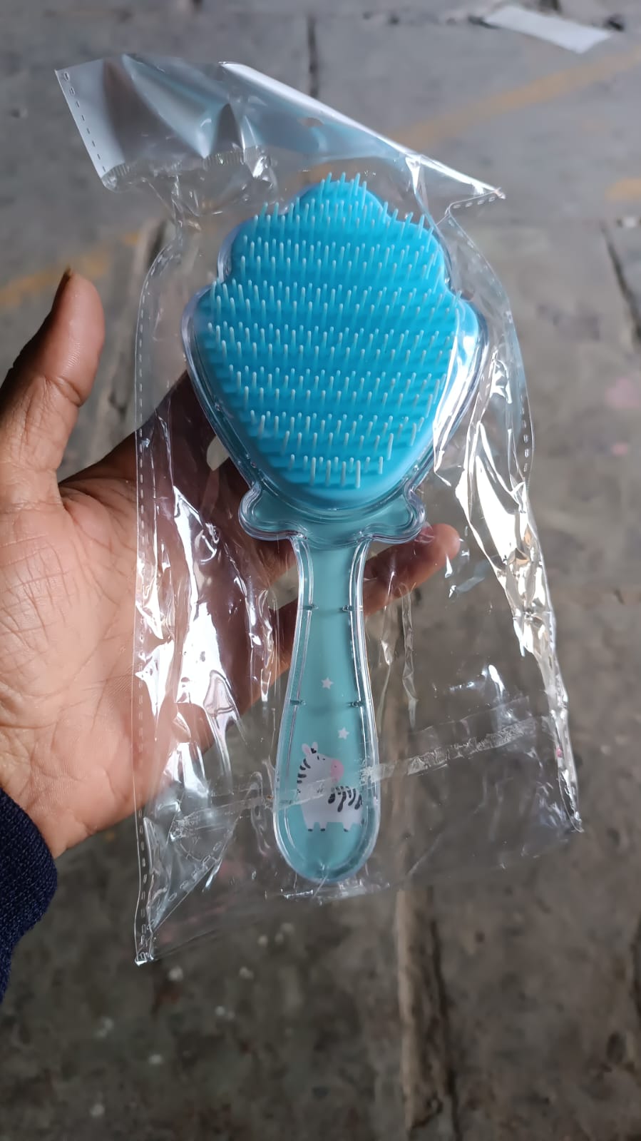 Cartoon Hair Brush Massage Shower Comb Blur Wet Salon (1 Pc ), Hair accessories Variety Bazaar