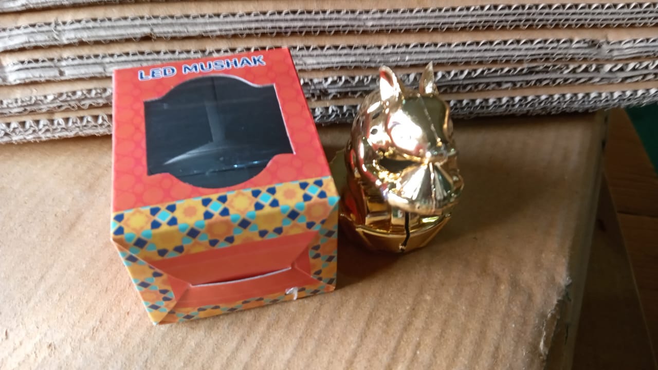 Multicolour LED Mushak / LED Mooshak for Ganpati Decorations (1 Pc) Variety Bazaar