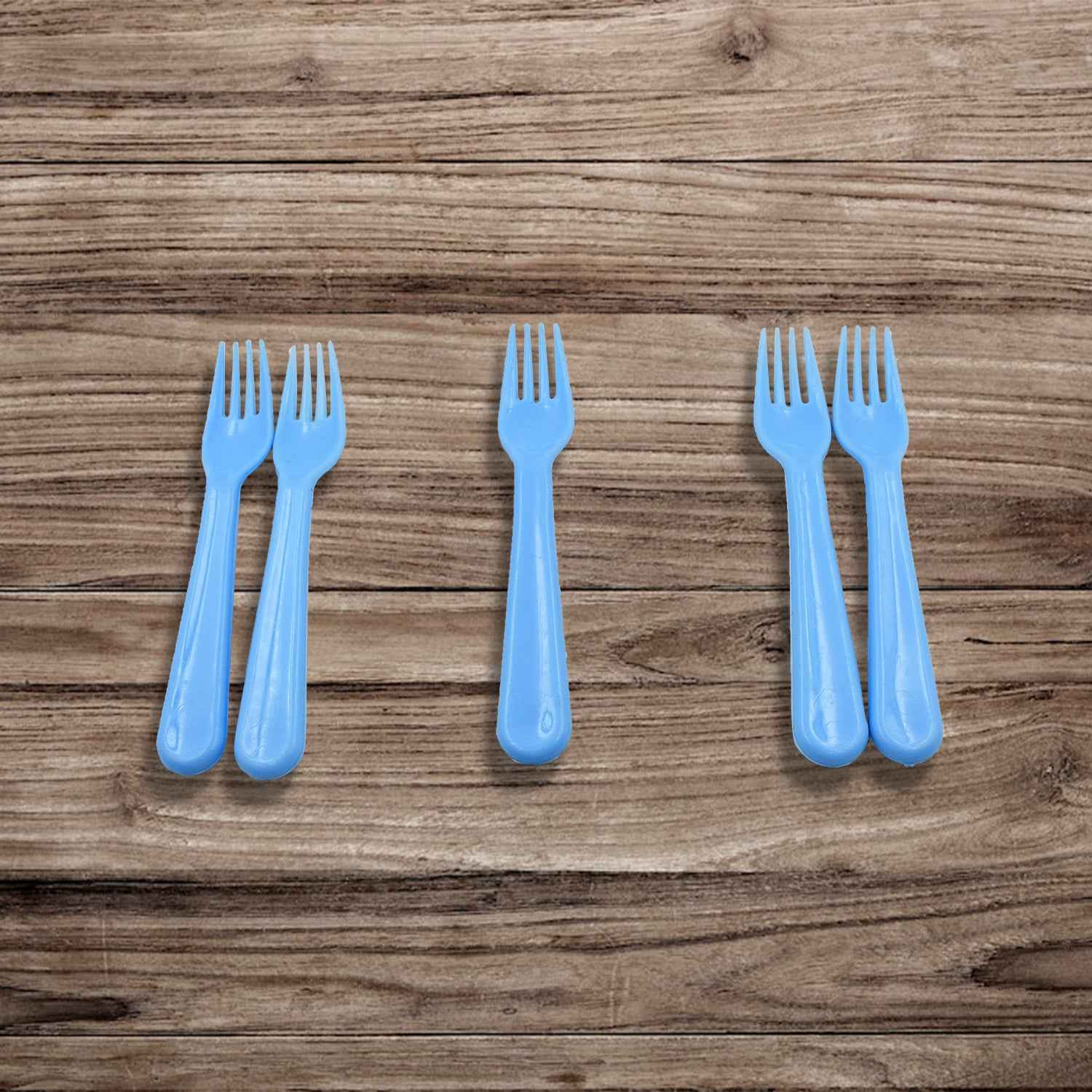 5895 Reusable Premium Heavy Weight Plastic Forks Party Supplies One Size Plastic 5pc Serving Fork Set For Kitchen Travel Home (5pc)