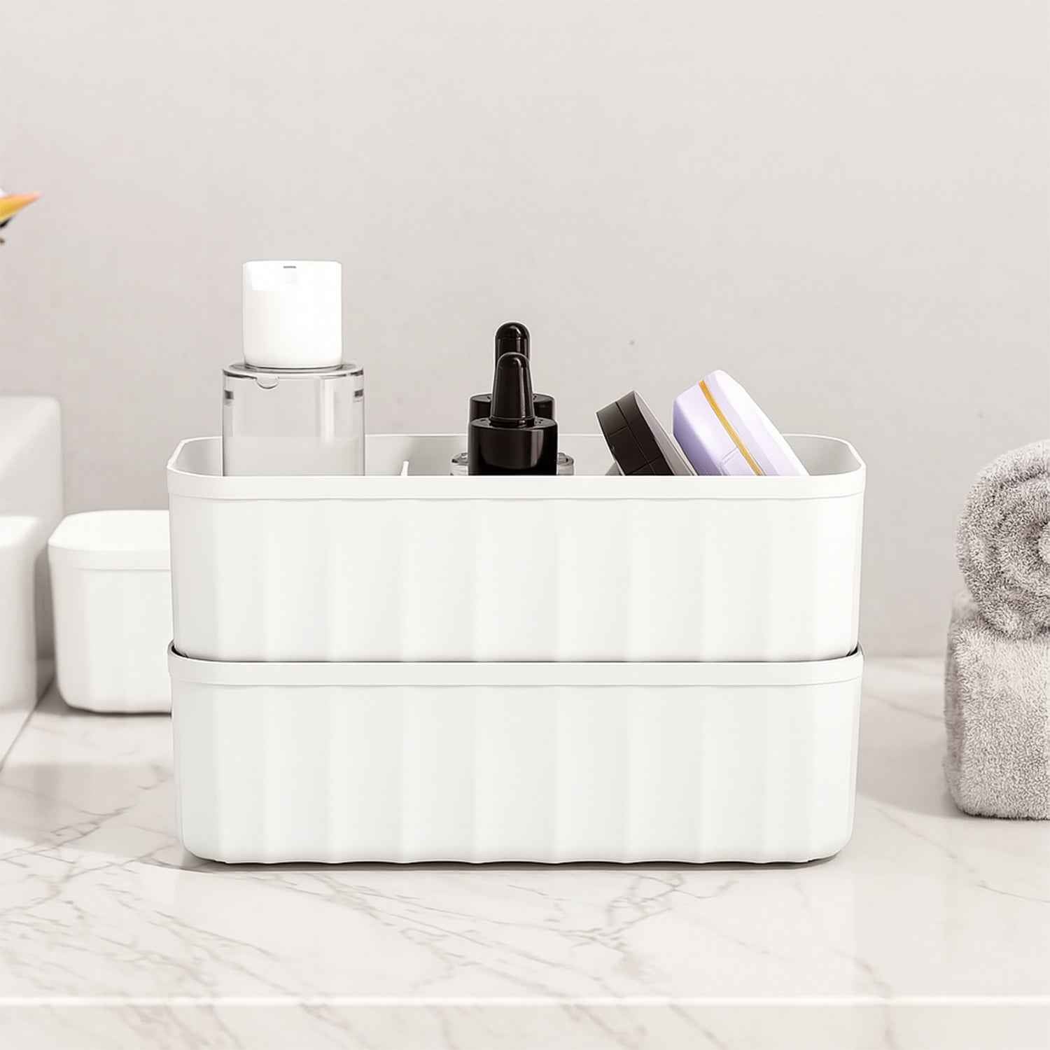 236 5-compartments Sockshandkerchiefunderwear Storage Box Socks Drawer Closet Organizer Storage Boxes (Pack Of 4)