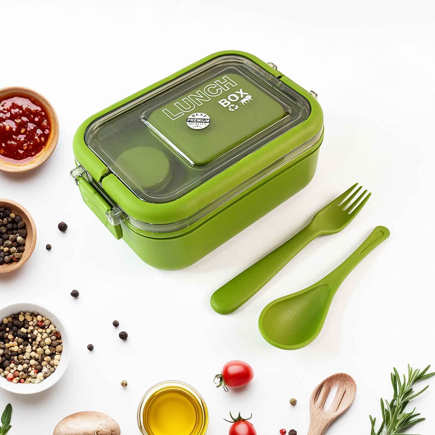 Magic Lunch Box With Leakproof Compartments (1 Pc)